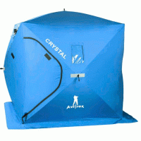Палатка для Зимней рыбалки с нишей для удочек AVIREX &quot;CRYSTAL&quot; BLUE (3 person)