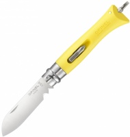 Нож складной OPINEL №9 VRI DIY Yellow (нерж. сталь, рукоять пластик, длина клинка 8см)