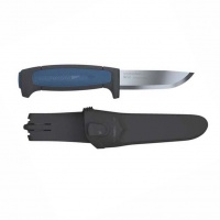 Нож MoraKniv Pro S, нержавеющая сталь, прорез. ручка с синей вставкой