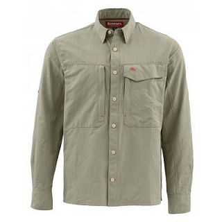 Рубашка Simms Guide LS Shirt - Solid (XL, Dark Khaki)