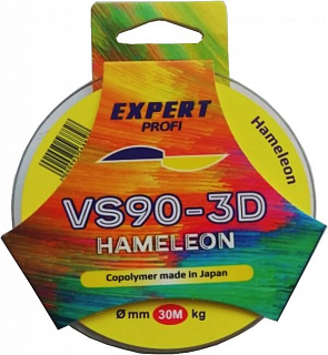Леска VS90-3D Hameleon 0,12 мм. 30м 3,75 кг. хамелеон