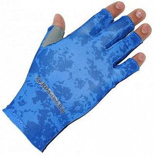 Перчатки эласт. без пальц. Sun Gloves, цвет Blue, р-р S/M (Kosadaka) ISSB-GL-Blu-S/M