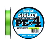 Шнур плетёный SUNLINE &quot;SIGLON  PEx4&quot; Light Green 150m #2.5/40lb 18.5kg