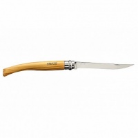 Нож складной филейный OPINEL №12 VRI Folding Slim (нерж. сталь, рукоять оливковое дерево)