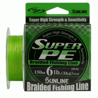Шнур плетёный SUNLINE &quot;Super PE&quot; Light Green 150m #3.0 30lb 15kg