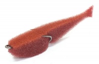 Поролоновая рыбка &quot;LEX&quot; 7см., кирпичное тело/оранжевая спина/красный хвост