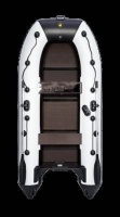Лодка надувная Ривьера Компакт 3200 С &quot;Касатка&quot; светло-серый/чёрный